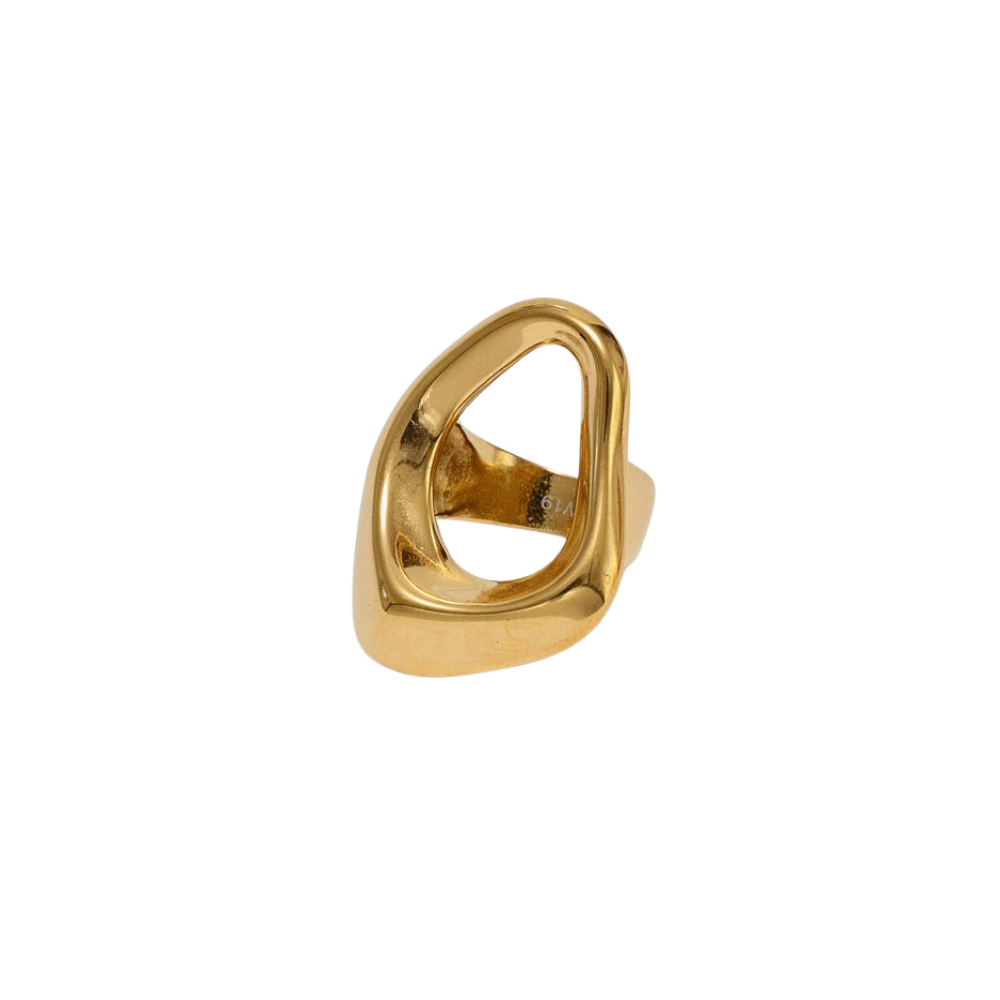 Cia ring - guldfarvet